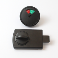 Indicateur de verrouillage de porte de cabine de toilette en acier inoxydable pour toilettes publiques