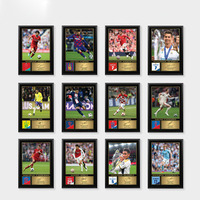 Fußballstar Signatur-Poster Wandkunst Dekorative Hängende Malerei Fan-Kollektion Geschenk