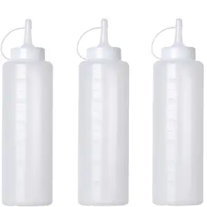 MAYSURE Eco Friendly LDPE 350ml 450ml 680ml 1000ml Honey Ketchup Squeeze Bottle for BBQ Sauce Bottles