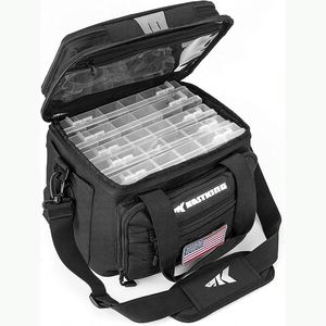 Sac à dos de pêche avec porte-cannes et 4 boîtes à pêche, sac de pêche d'extérieur avec housse de pluie imperméable, échantillon gratuit - Product Image 1