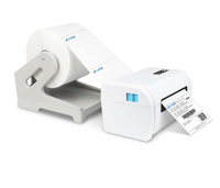 Imprimante thermique de codes-barres NETUM sur pied USB/LAN pour étiquettes d'expédition A6 – Garantie 1 an – Usage commercial