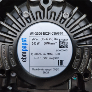 พัดลมแกน EC Ebm- W1G300-EC24-04/AF01 ขนาด 300 มม. 26V ไฟฟ้า ประสิทธิภาพสูง 450W 3500 รอบต่อนาที 2150 ลบ.ม./ชม. ปริมาณลมสูง ODM สำหรับอุตสาหกรรม - Product Image 4