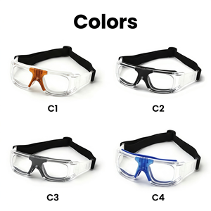 Gafas Deportivas de Baloncesto Unisex con Lentes Anchas, Marco de TPE y PC, Hebilla Lateral Giratoria, Forro Desmontable, Compatible con Miopía, Multicolor, OEM ODM - Product Image 5