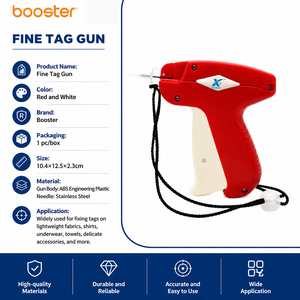 Aiguille fine Hot Fix Tech Booster Bos-FT pour pistolet, outil manuel rouge, pour vêtements, attaches élastiques en PVC, étiquettes standard, 120g - Product Image 4
