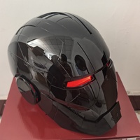 Casque de super-héros MK5 populaire, casque de cosplay noir brillant