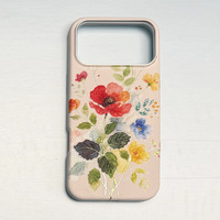 Coque de protection premium anti-chute à motif floral peinture à l'huile vintage pour iPhone 18 Pro Max, compatible avec les coques de téléphone iPhone 17, 16, 15, 14, 13