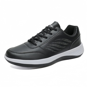 Chaussures plates à lacets pour hommes de qualité supérieure, amorties, idéales pour la sécurité, le fitness, la marche, les loisirs et l'exercice, avec un style de marche décontracté. - Product Image 4