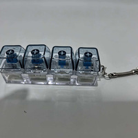 Porte-clés en plastique lumineux transfrontalier, style doux et audacieux, décompression, modèle coloré BF-KY-1210 pour Block Plus Sign