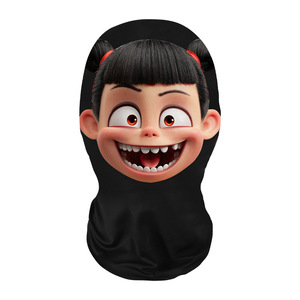 3D Nezha Mesh Head Cover Full Face Mask For Party Fun 26cm Head Circumference 38cm Length Unisex Design - Product Image 4