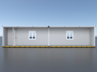 DYCE Kantor Kontainer Modular Modern yang Dapat Dilepas Kantor Rumah Penyimpanan Desain Bernapas Desain Model 3D Struktur Baja 1 Tahun