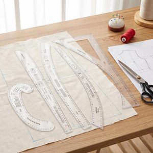Sewing Ruler Tailor Set French Curve Sewing Ruler for Sewing <b>Beginners</b> Pattern Making on Fabric for Designers and Tailors - Product Image 5