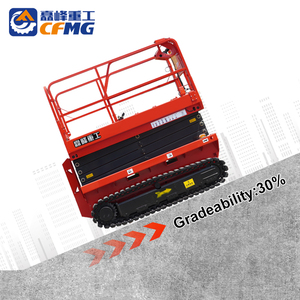 Plataforma Elevadora de Tijera Eléctrica Portátil sobre Orugas para Terrenos Difíciles, Vehículo de Construcción para <span class=keywords><strong>Alquiler</strong></span> - Product Image 3