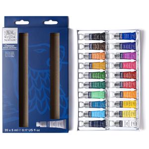 Juego de Pinturas de Acuarela <span class=keywords><strong>Winsor</strong></span> & <span class=keywords><strong>Newton</strong></span> Cotman, 20 Tubos de 5 ml (0.17 oz), Altamente Pigmentadas, para Artistas - Product Image 1