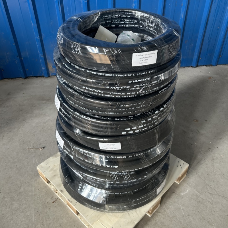 Steel wire braided high-pressure hydraulic hose