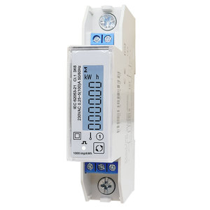 Din Rail LCD tac1100 giai đoạn duy nhất năng lượng kWh <span class=keywords><strong>Meter</strong></span> 230VAC 100A RS485 modbus điện áp hiện tại Hz - Product Image 2