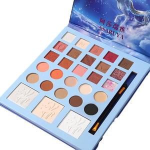 Eye Shadow palet kustom <span class=keywords><strong>28</strong></span> warna pigmen Matte bersinar Glitter <span class=keywords><strong>Eyeshadow</strong></span> unicoorn <span class=keywords><strong>Eyeshadow</strong></span> palet rias label pribadi - Product Image 6