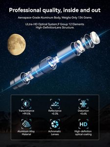 Objectif Téléobjectif HD Haute Puissance 10X pour Smartphone, Double Objectif Télé-Maro 2-EN-1 pour Téléphone Portable avec Clip Universel - Product Image 4