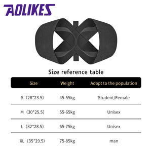 AOLIKES 3116 màu đen độ đàn hồi cao kéo dây đeo vai tư thế correctors trên trở lại hỗ trợ - Product Image 5