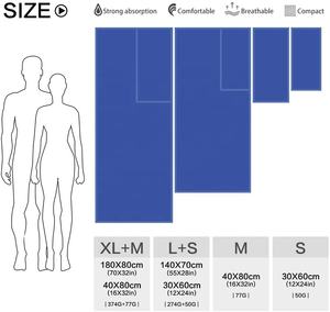 Ensemble de serviettes de sport de luxe <span class=keywords><strong>Superdry</strong></span>, légères, séchage rapide, microfibre douce tissée, antimicrobienne, écologique, couleur personnalisable - Product Image 3