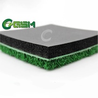 Tapis de simulation de golf intérieur/extérieur, tapis de frappe de golf antidérapant avec base NBR, tapis d'entraînement de golf en nylon ondulé, tapis de gazon de golf