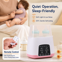 Chauffe-biberon électrique intelligent à température constante, sans BPA, en plastique, prise EU, garantie 1 an, pour bébé