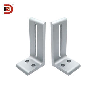 Profilés en aluminium avec codes d'angle de connexion, pièces de fixation à angle droit extrudées, pièces d'angle en aluminium réglables inégaux - Product Image 4