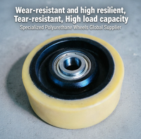 Roue de support en polyuréthane 125x50/60-20 mm à longue durée de vie pour chariot élévateur / transpalette STILL - Référence 426413