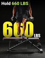 Banc de musculation multifonctionnel réglable en acier allié pour entraînements complets du corps, pliable et portable pour la maison