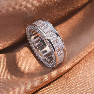 แหวนเพชร RAKOL RP259 สำหรับผู้หญิง แหวนหมั้น แหวนแต่งงาน เครื่องประดับเพชร แหวนแต่งงานฝังเพชรสำหรับผู้หญิง - Product Image 4