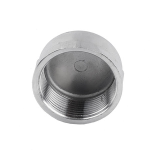 ฝาปิดท่อสแตนเลส 304 ข้อต่อเกลียวในแบบกลม 4 6 นิ้ว - Product Image 1