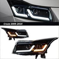 Pour Chevrolet Cruze, ensemble de phares, modèle 09-14, LED Angel Eyes, projecteur à double faisceau, phares au xénon, 12V 30W 1000000