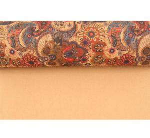 Tessuto <span class=keywords><strong>in</strong></span> <span class=keywords><strong>Sughero</strong></span> Stampato Floreale Portoghese INFOCORK 45x30CM - Ecologico per Borse/Scarpe/Scatole Cosmetiche - Product Image 2