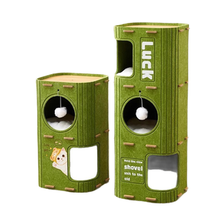 Lit pour chat en feutre double couche, motif Art Déco, à succès, pour toutes les saisons, <span class=keywords><strong>objet</strong></span> décoratif pour chats - Product Image 1