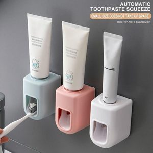 Automatic Toothpaste Dispenser Squeezer Wall Mount Toothbrush Squeezer Holder Rack <b>Bathroom</b> <b>Accessories</b> <b>Set</b> - Product Image 4