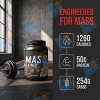 Poudre de protéines pour la prise de masse haute en calories avec 50 g de protéines, formule pour la nutrition sportive et le soutien musculaire, étiquette privée OEM