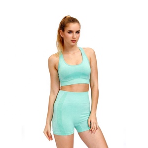 Sin entrenamiento de deportes Top deportiva conjuntos de Yoga mujeres Yoga camisas - Product Image 6