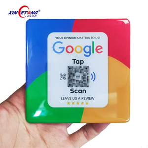 Étiquette NFC <span class=keywords><strong>Google</strong></span> Review 100*100 <span class=keywords><strong>MM</strong></span> ISO 14443A PVC 13.56MHz Étiquette NFC <span class=keywords><strong>Google</strong></span> - Product Image 5