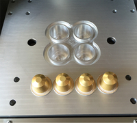 Machine de scellage et d'emballage de capsules de café en aluminium et plastique avec purge d'azote, personnalisation pour les capsules de café