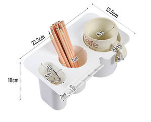 Regalo Promocional, Accesorios para el Hogar de Ningbo, Organizador de Escritorio para la Escuela, Organizador de Artículos Adhesivos con 3 Compartimentos - Product Image 4