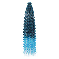 Tresses bouclées à brin unique de 24 pouces, tresses droites à courbées, tresses au crochet faites à la main, machine à tresser en fil de fibre chimique basse température