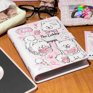 LEADER PA039 <span class=keywords><strong>Album</strong></span> <span class=keywords><strong>photo</strong></span> en cuir PU imperméable et durable de 3 pouces, écologique, avec pochettes en PP à motif <span class=keywords><strong>chien</strong></span>, organisateur de cartes et photos - Product Image 3