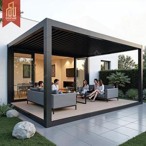 Động cơ không thấm nước sang trọng nhôm <span class=keywords><strong>S</strong></span> <span class=keywords><strong>gazebo</strong></span> ngoài trời với đèn LED <span class=keywords><strong>s</strong></span>ân vườn <span class=keywords><strong>s</strong></span>ân sau Tec pergola - Product Image 2
