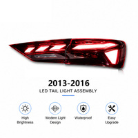 Ensemble de feux arrière LED BK pour Audi A3 2013-2016, style RS, clignotants séquentiels, feux de freinage, plug and play