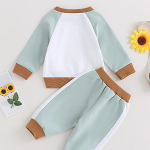 Set di abbigliamento per bambini Set di felpe con cappuccio e <span class=keywords><strong>pantaloni</strong></span> sportivi personalizzati Set di abbigliamento per bambini - Product Image 4