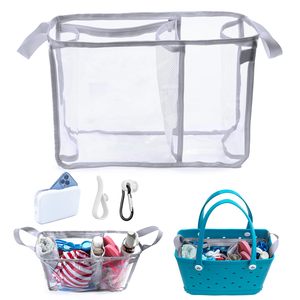Clear <b>Beach</b> Bag Organizer Insert <b>Accessories</b> Compatible with Bogg Bag <b>Beach</b> Tote Bag Divider Insert - Product Image 1