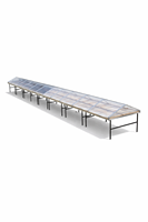 Beste Aanbiedingen Zonne-droger Samagra C100 Gegalvaniseerd Metaal UV-Gestabiliseerde Polycarbonaat Afdekking 4 x 40 m² Modulair Fruit Groenten
