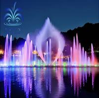 Fontaine flottante avec lumières LED pour lac ou étang