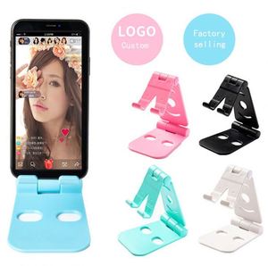 Promotional <b>Gifts</b> Double Folding Portable <b>Creative</b> Lazy Smart Phone Bracket with Customized logo - Product Image 2
