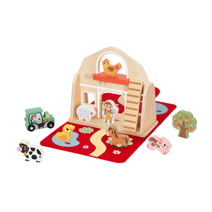 <span class=keywords><strong>Fattoria</strong></span> in legno gioco Set Montessori forma animale finta scena gioco giochi giocattoli educativi per bambini - Product Image 3