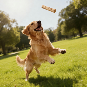 Mainan Kunyah Anjing dari Kayu Kopi, Tahan Gigitan, untuk Latihan Pembersihan Gigi Interaktif, Ukuran Anjing Muda, Sedang, Besar, untuk Penggunaan Dalam/Luar Ruangan - Product Image 1